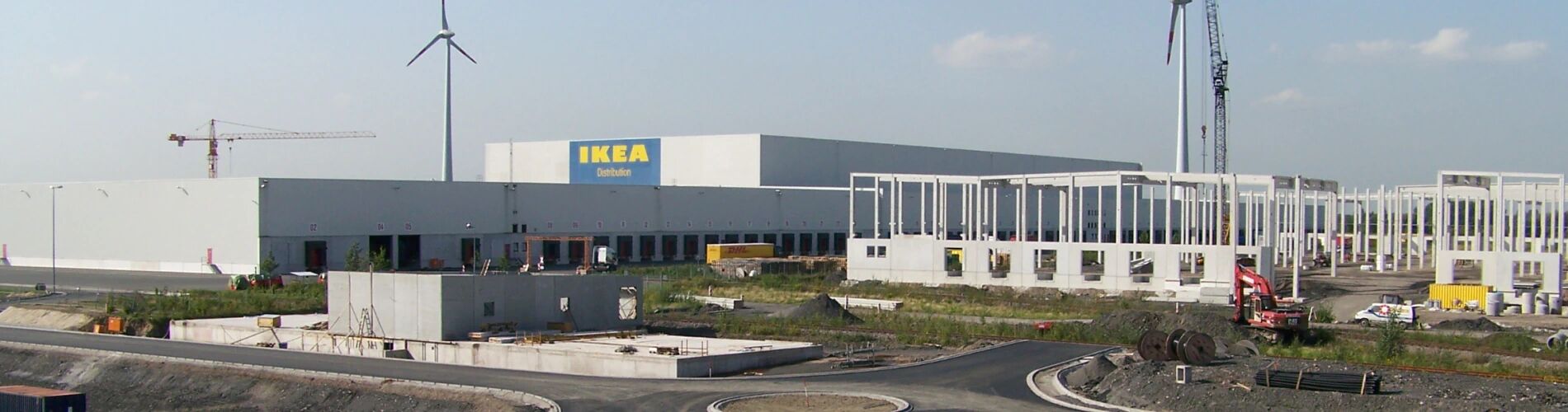 Frontalsicht auf IKEA Distributionszentrum Dortmund